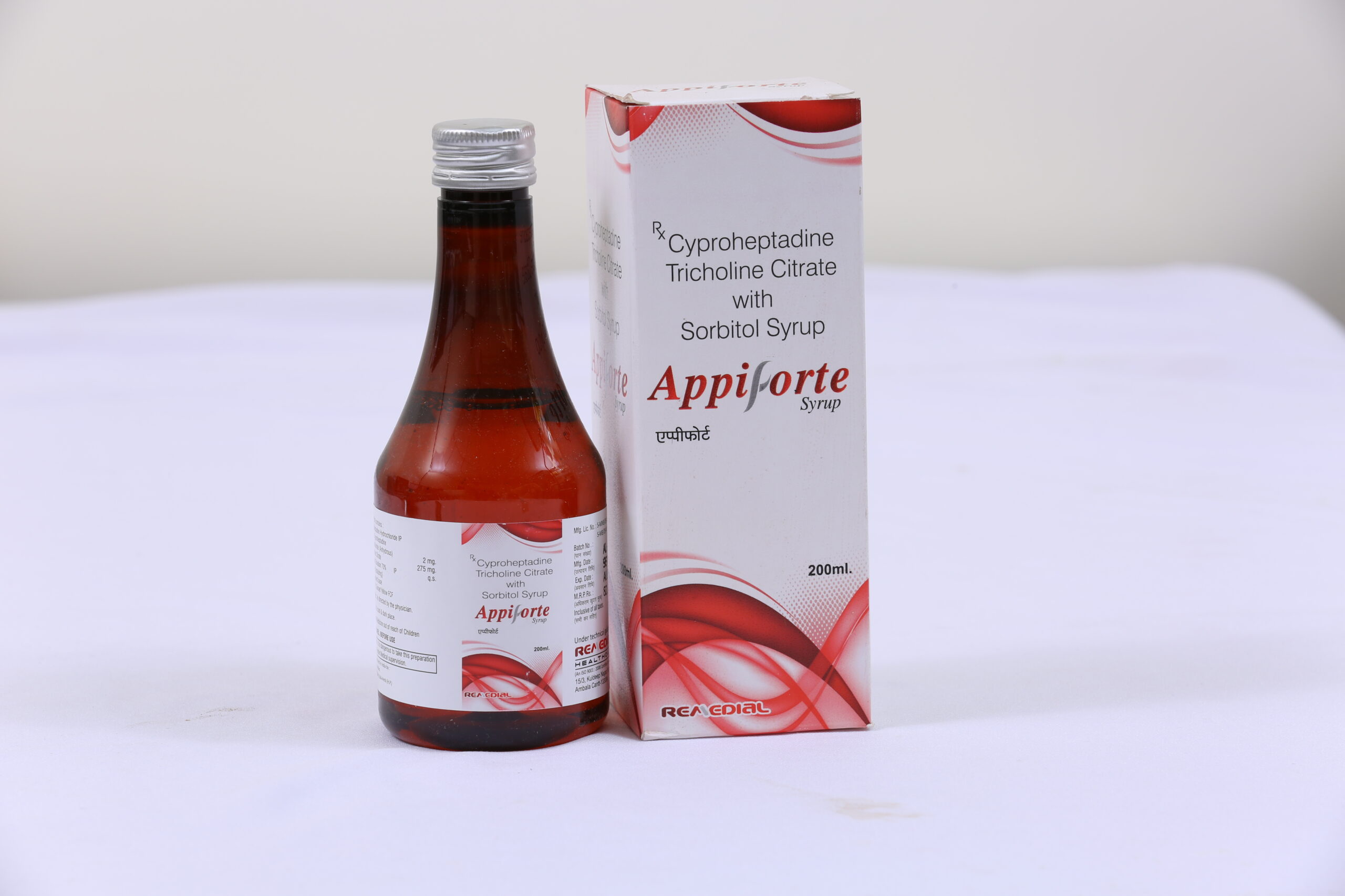 APPIFORTE (Cyproheptadine HCl + Tricoline Citrate + Sorbitol solu)