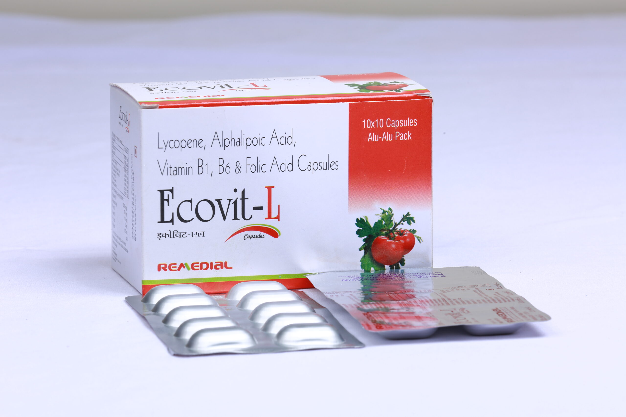 ECOVIT-L (Lycopene 2000mcg + Alphalepoic Acid 100mg)