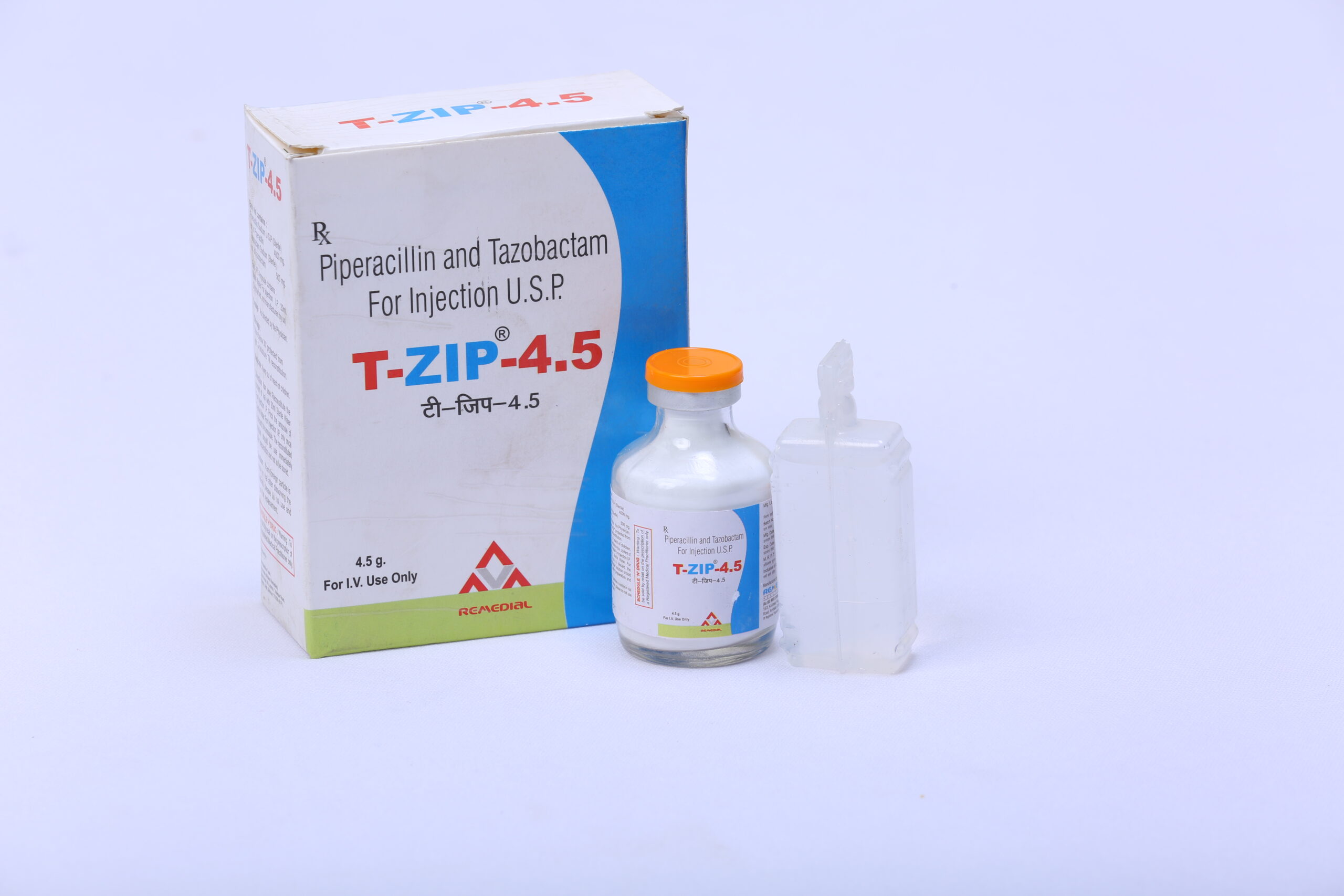 T-ZIP 4.5 (Piperacillin 4gm + Tazobactam 500mg)
