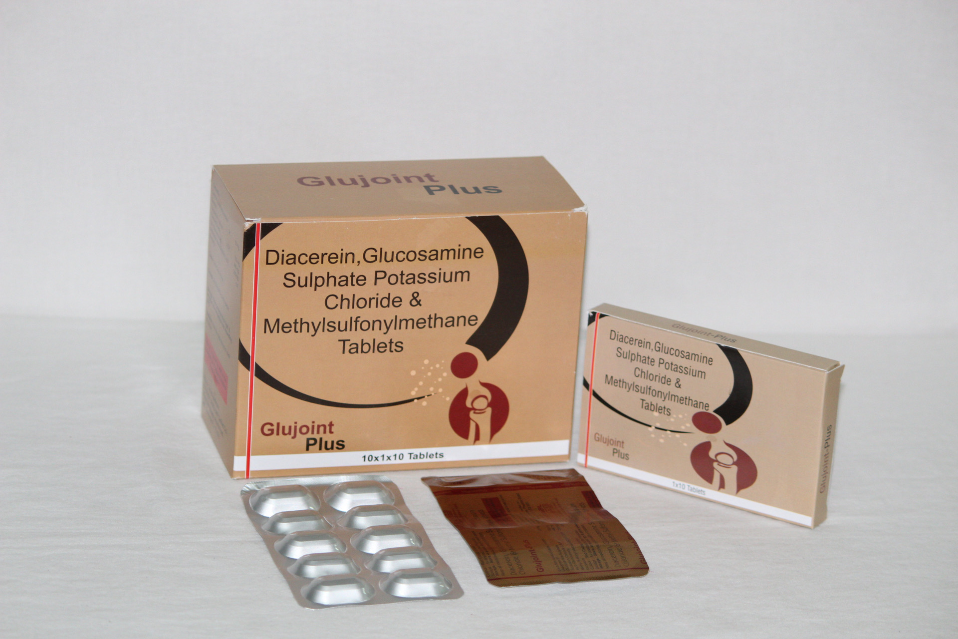 GLUJOINT-PLUS (Diacerein, Glucosamine & MethylSulfonylMethane)