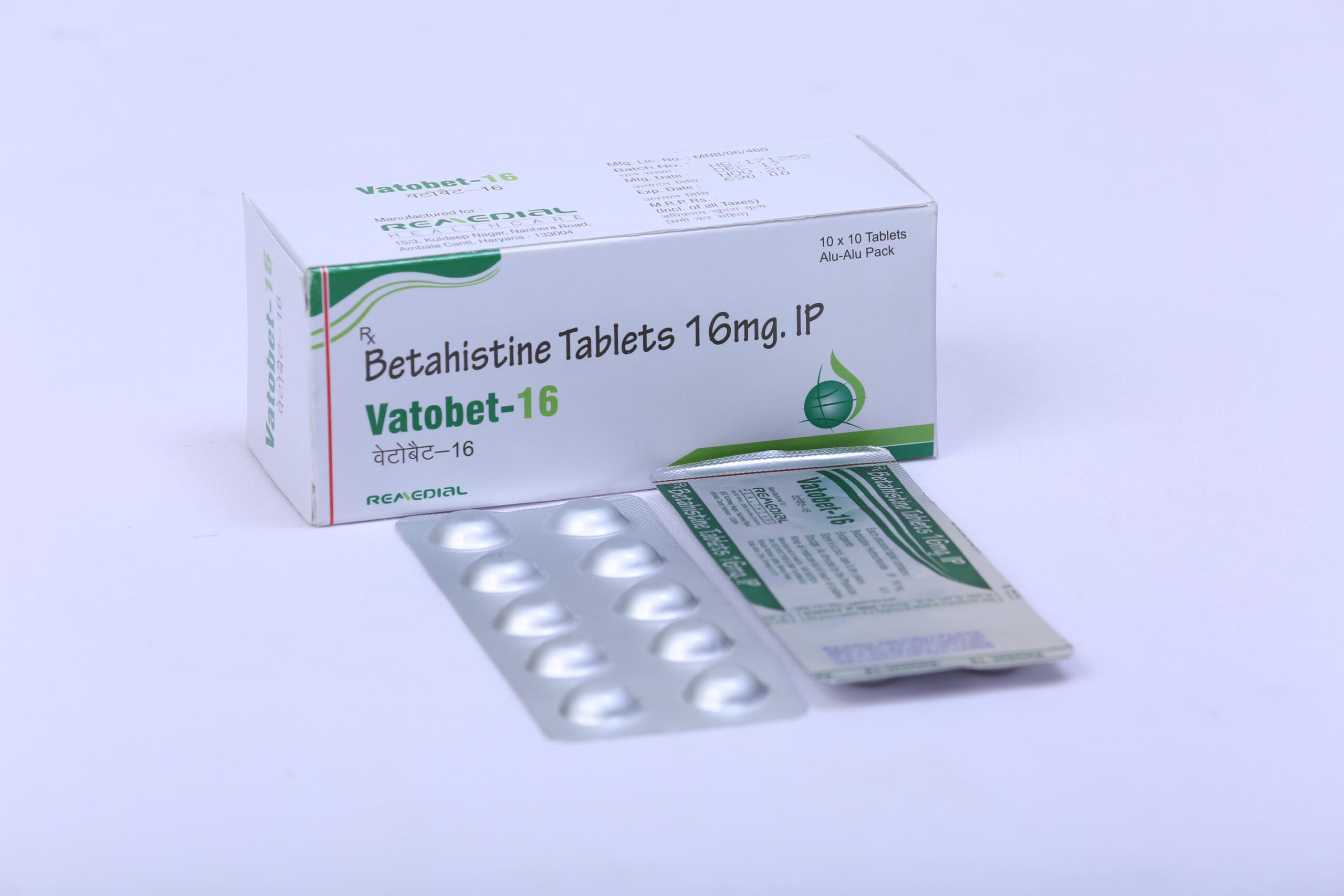 VATOBET-16 (Betahistine 16mg)
