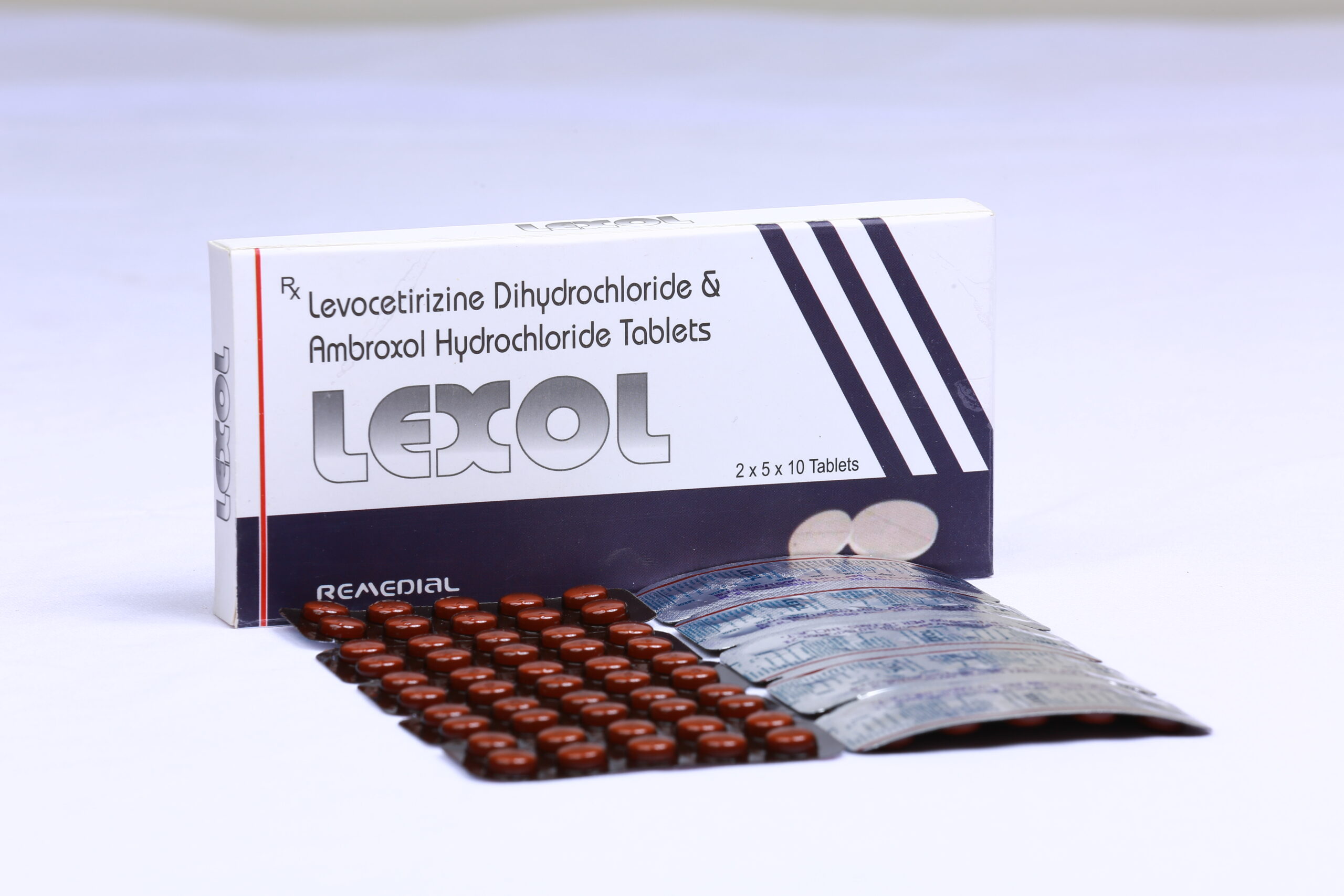 LEXOL (Levocitirizine Dl HCL 5mg  + Ambroxof Hydrochloride 60mg)