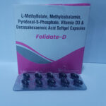 FOLIDATE-D (L Methylfolate Methylcobalamin Pyridoxal Phosphate)