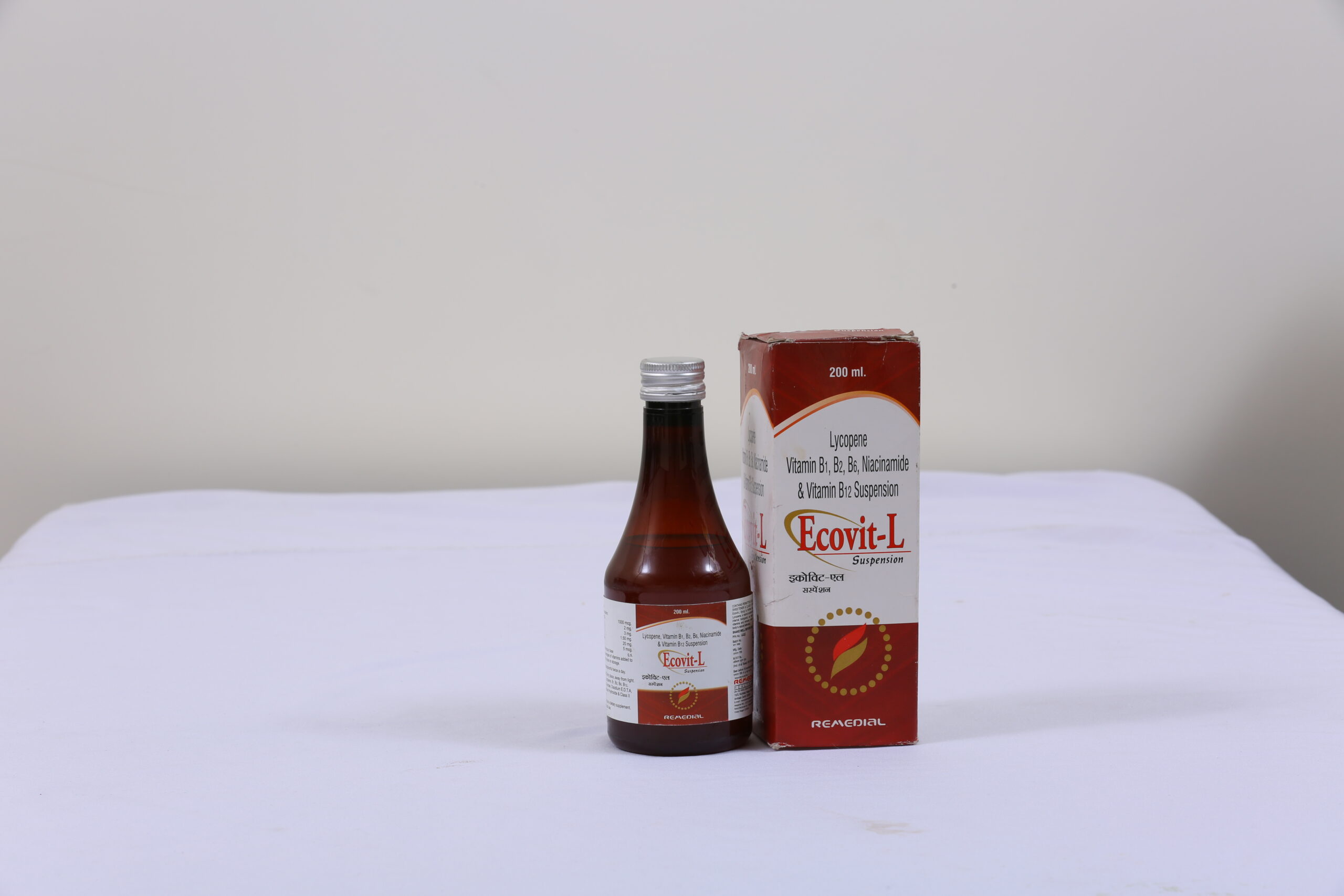 ECOVIT-L Syrup (Lycopene + Vitamin B1+ Vitamin B2 + Vitamin B6 + Niacinamide + Vitamin B12)