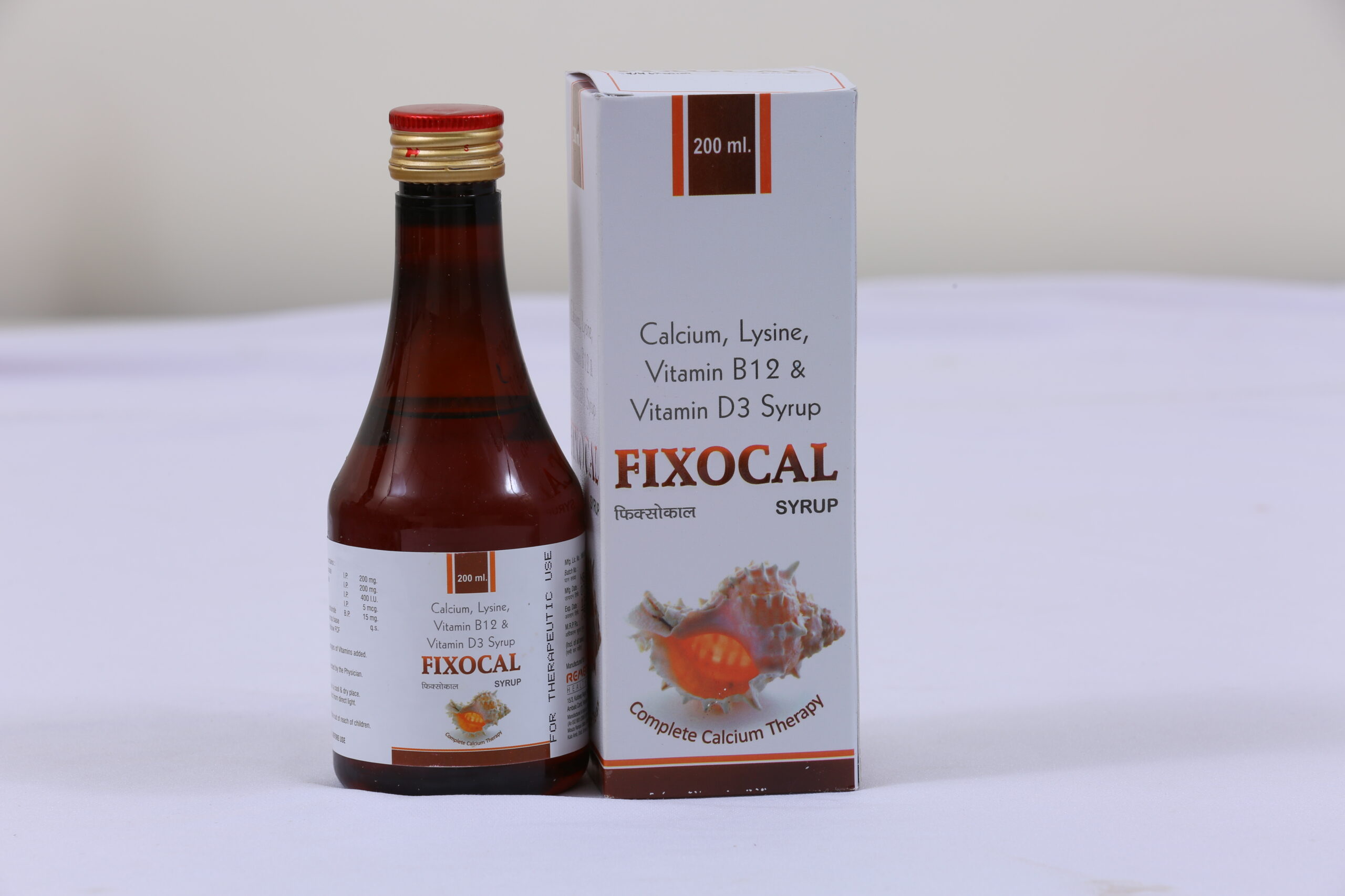 FIXOCAL SYP (Calcium Gluconate + Calcium Lactate + Vit D3 + Vit B12 + L-Lysin HCl)