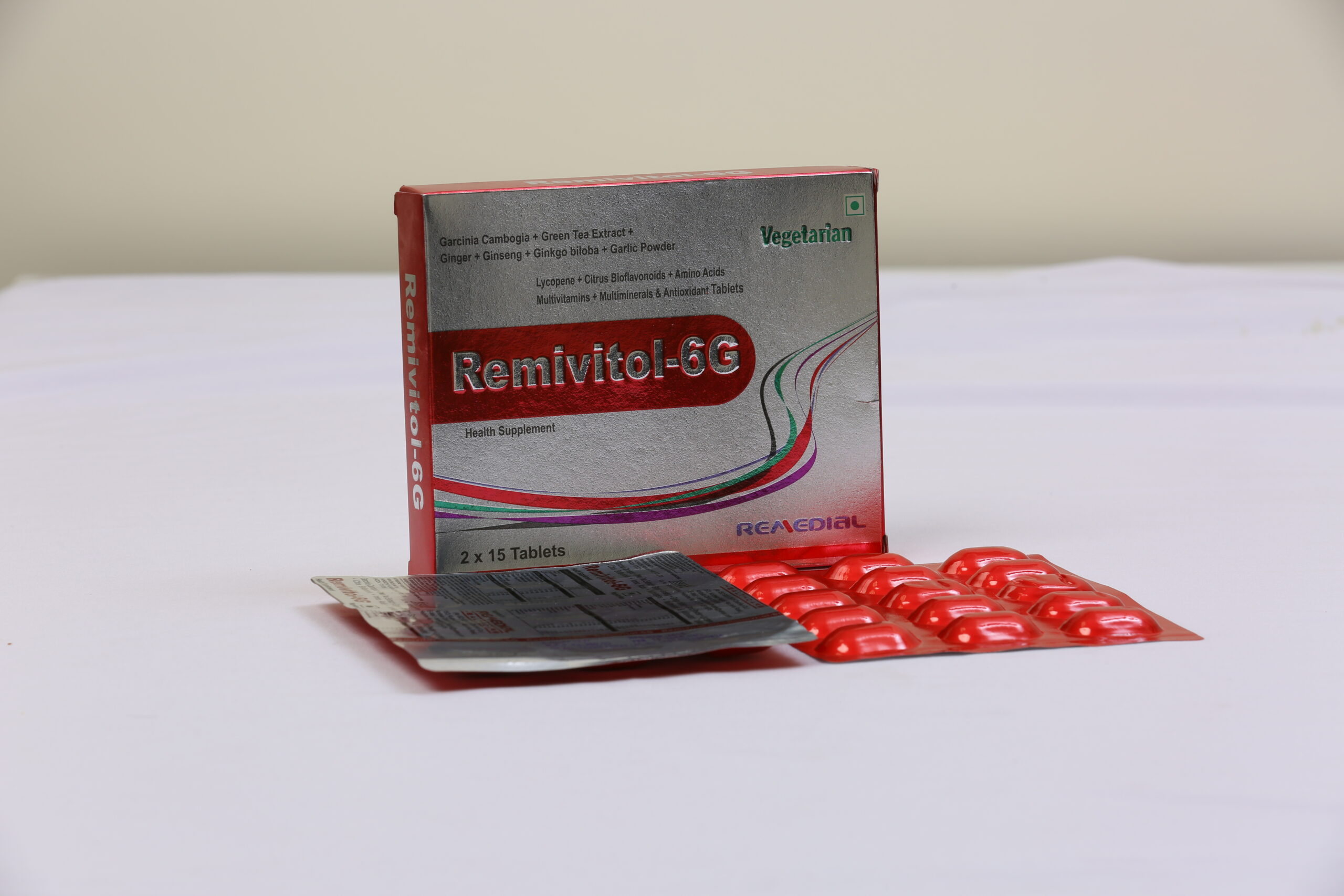 REMIVITOL-6G (Garcinia Cambogia+Green Tea Extract+Ginger+Ginseng)