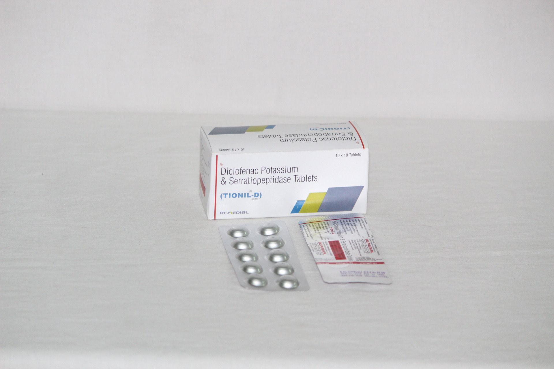 TIONIL-D (Diclofenac Potassium 50mg + Serratiopeptidase 10mg)