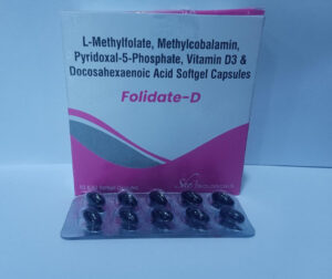 FOLIDATE-D (L Methylfolate Methylcobalamin Pyridoxal Phosphate)