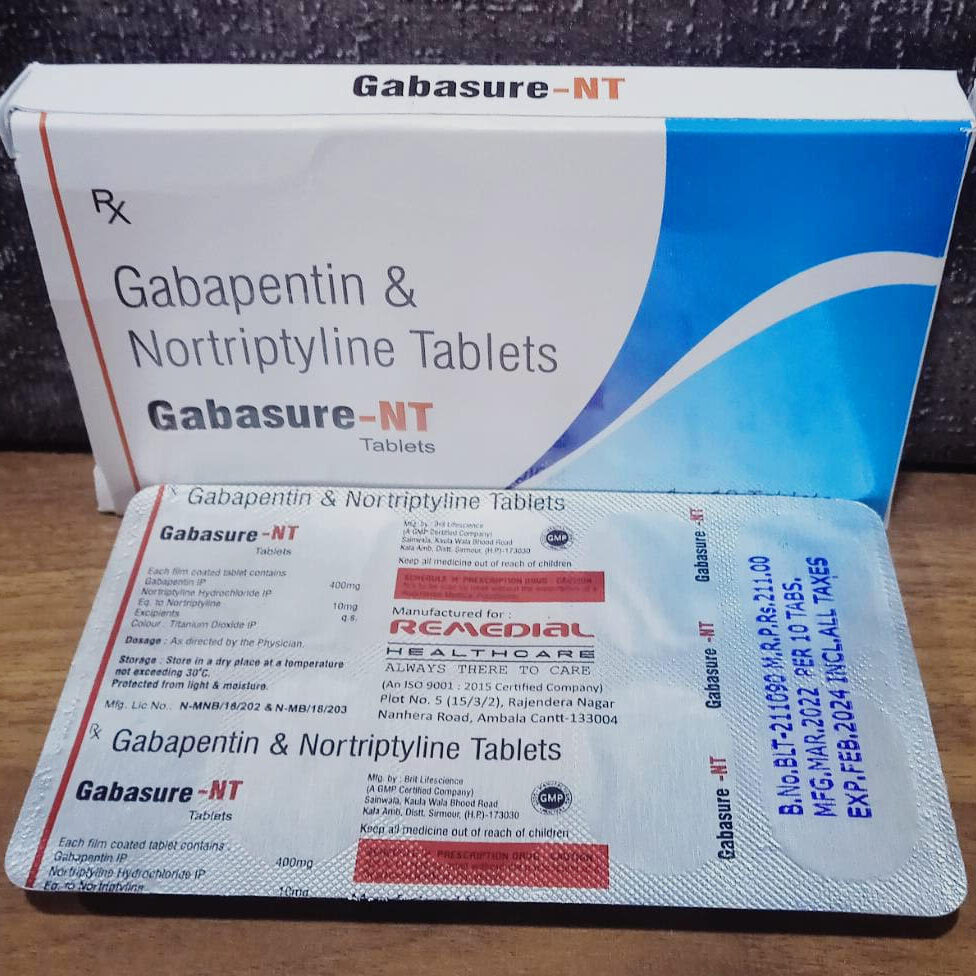 GABASURE-NT (GABAPENTIN & NORTIPTYLINE TAB)