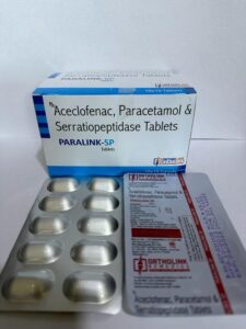 PARALINK SP Aceclofenac Paracetamol Serratiopeptidase