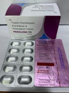 PARALINK-TC (Aceclofenac + Paracetamol + Trypsin Chymotrypsin)